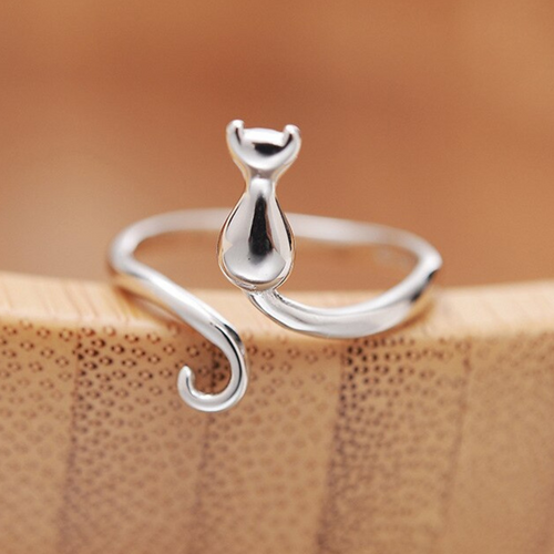 Anillo de gato hecho a mano